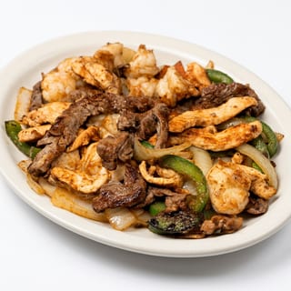 3 Way Steak, Chicken and Shrimp Fajitas
